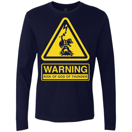 T-Shirts Midnight Navy / S God of Thunder Men's Premium Long Sleeve