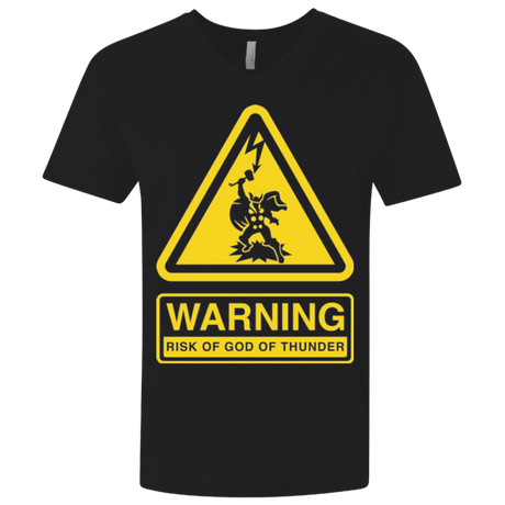 T-Shirts Black / X-Small God of Thunder Men's Premium V-Neck