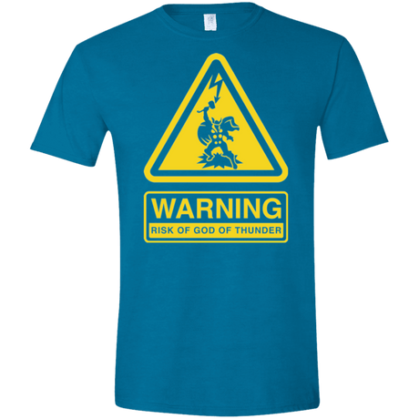 T-Shirts Antique Sapphire / S God of Thunder Men's Semi-Fitted Softstyle