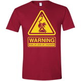 T-Shirts Cardinal Red / S God of Thunder Men's Semi-Fitted Softstyle