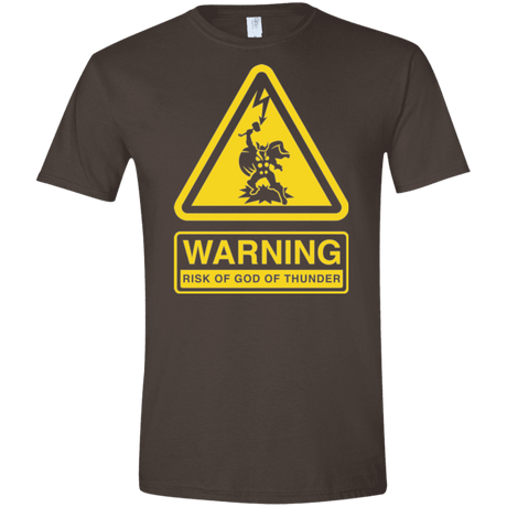 T-Shirts Dark Chocolate / S God of Thunder Men's Semi-Fitted Softstyle