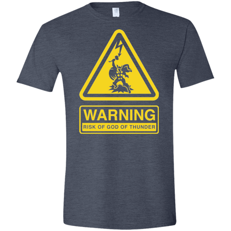 T-Shirts Heather Navy / S God of Thunder Men's Semi-Fitted Softstyle
