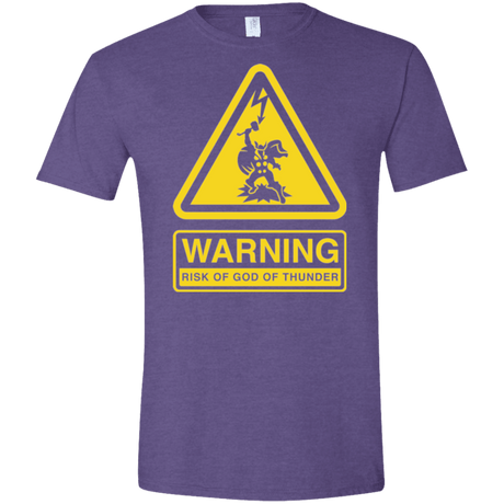 T-Shirts Heather Purple / S God of Thunder Men's Semi-Fitted Softstyle
