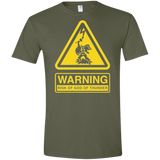 T-Shirts Military Green / S God of Thunder Men's Semi-Fitted Softstyle