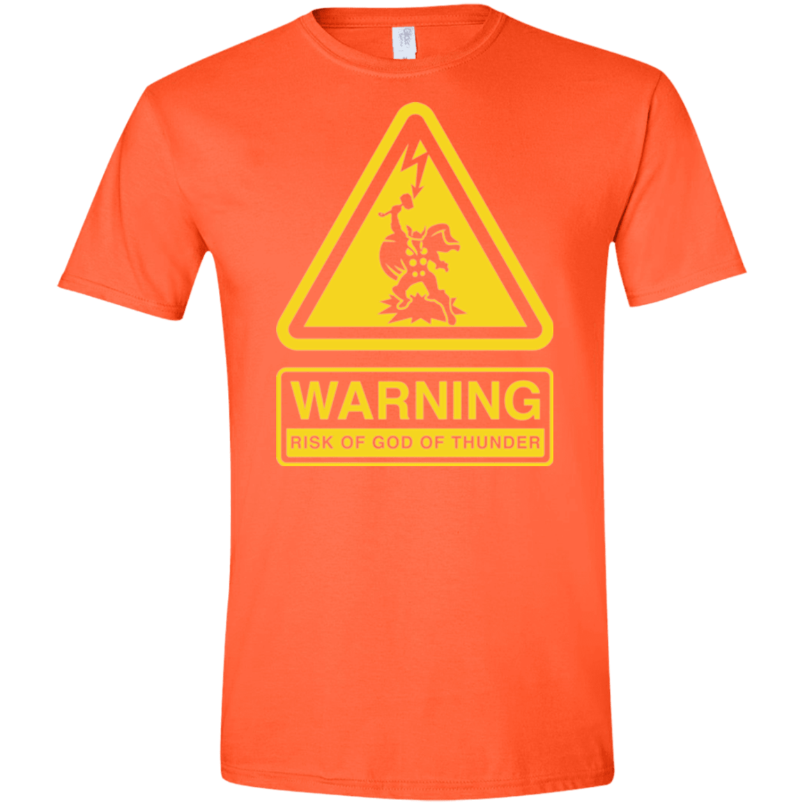 T-Shirts Orange / S God of Thunder Men's Semi-Fitted Softstyle