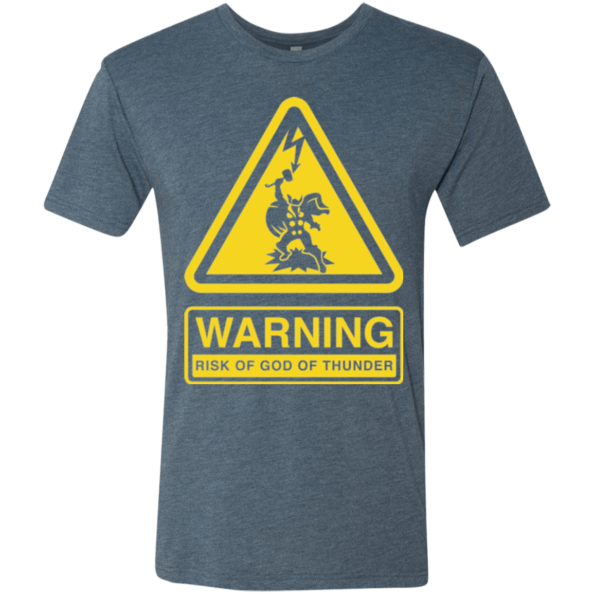 T-Shirts Indigo / S God of Thunder Men's Triblend T-Shirt