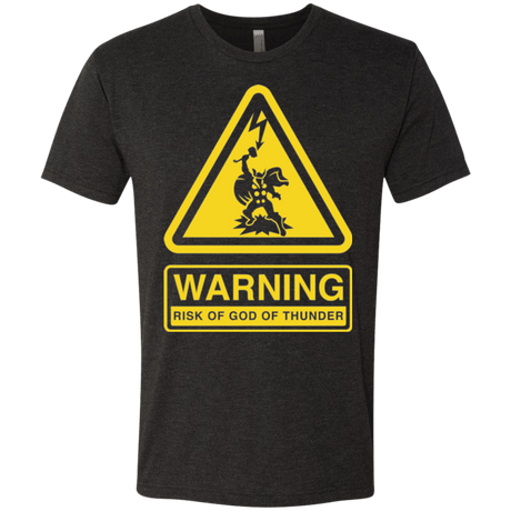 T-Shirts Vintage Black / S God of Thunder Men's Triblend T-Shirt