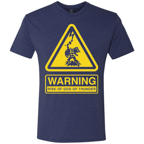 T-Shirts Vintage Navy / S God of Thunder Men's Triblend T-Shirt