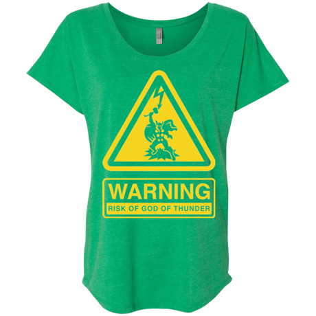 T-Shirts Envy / X-Small God of Thunder Triblend Dolman Sleeve