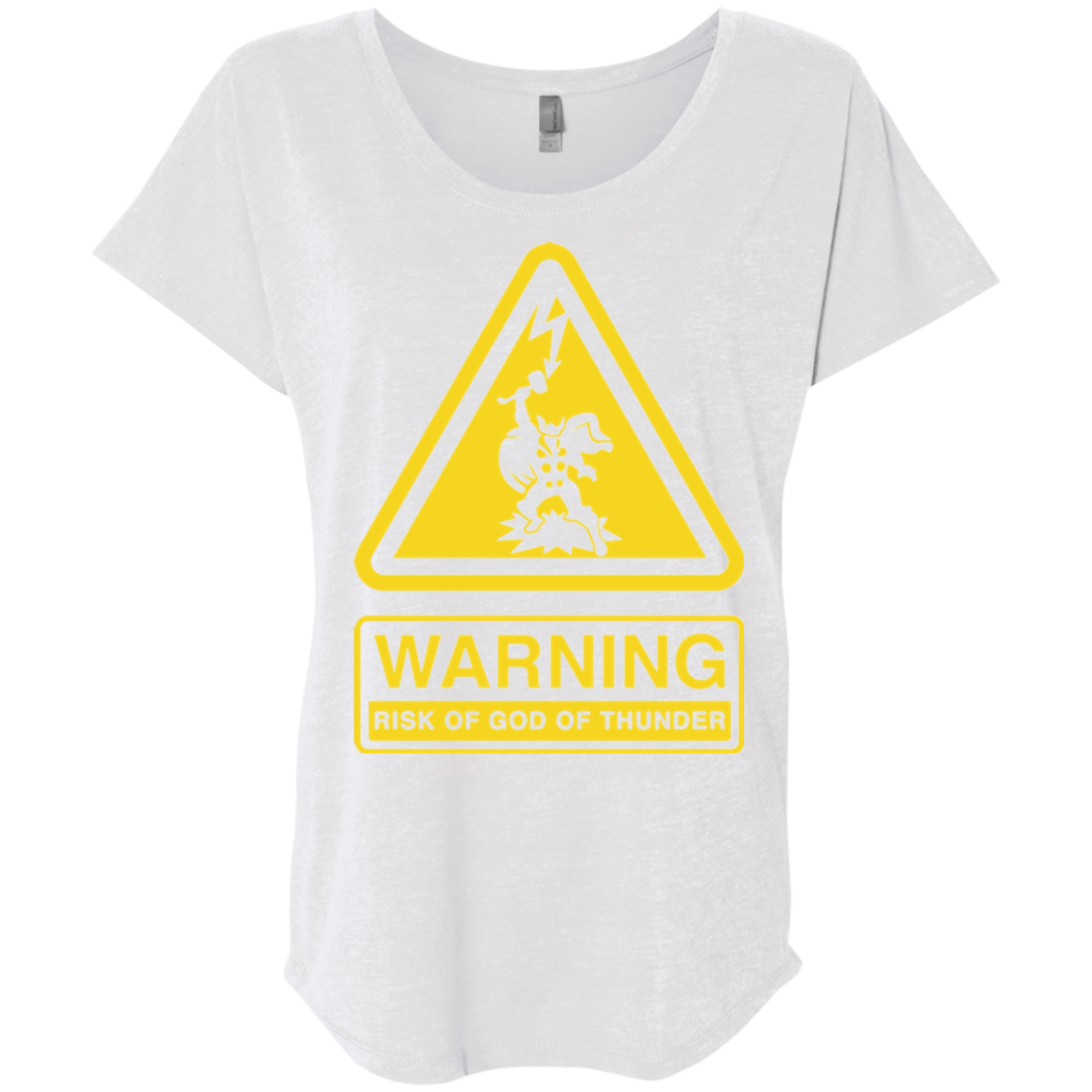 T-Shirts Heather White / X-Small God of Thunder Triblend Dolman Sleeve