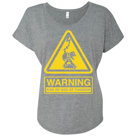 T-Shirts Premium Heather / X-Small God of Thunder Triblend Dolman Sleeve