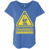 T-Shirts Vintage Royal / X-Small God of Thunder Triblend Dolman Sleeve