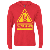 T-Shirts Vintage Red / X-Small God of Thunder Triblend Long Sleeve Hoodie Tee