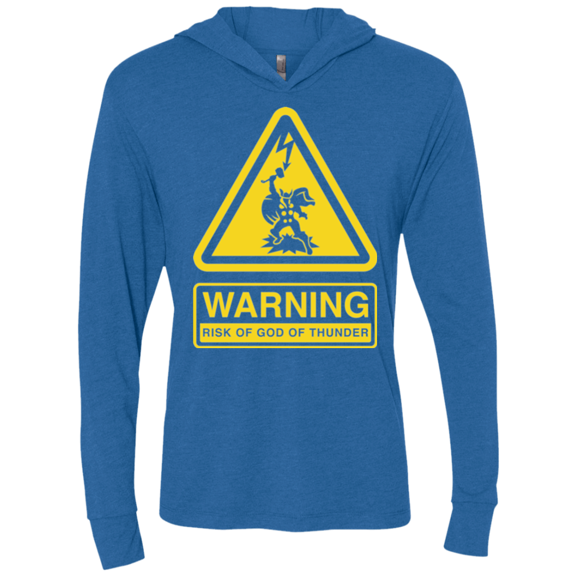 T-Shirts Vintage Royal / X-Small God of Thunder Triblend Long Sleeve Hoodie Tee