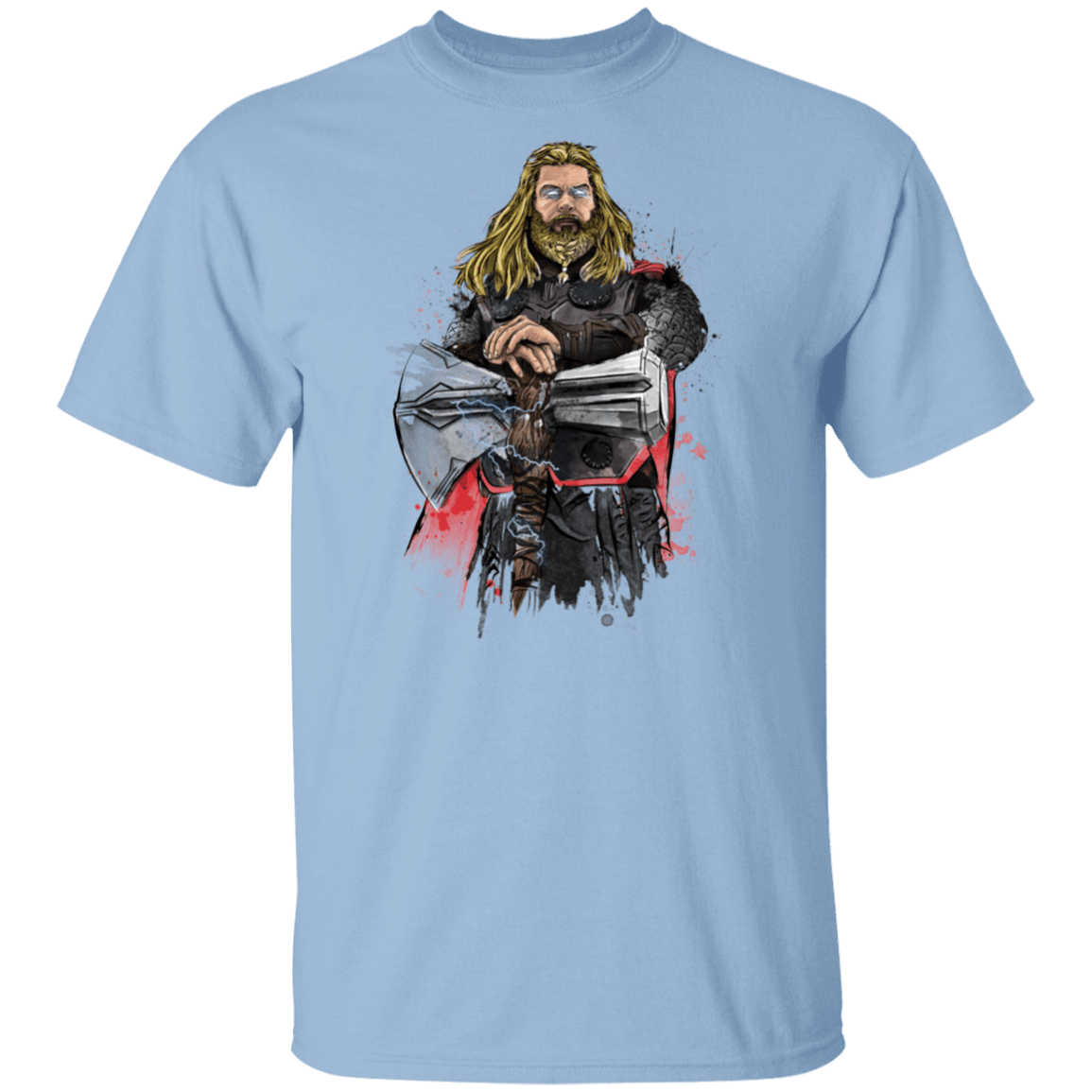 T-Shirts Light Blue / S God of Thunder Watercolor T-Shirt