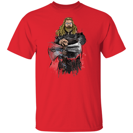 T-Shirts Red / S God of Thunder Watercolor T-Shirt