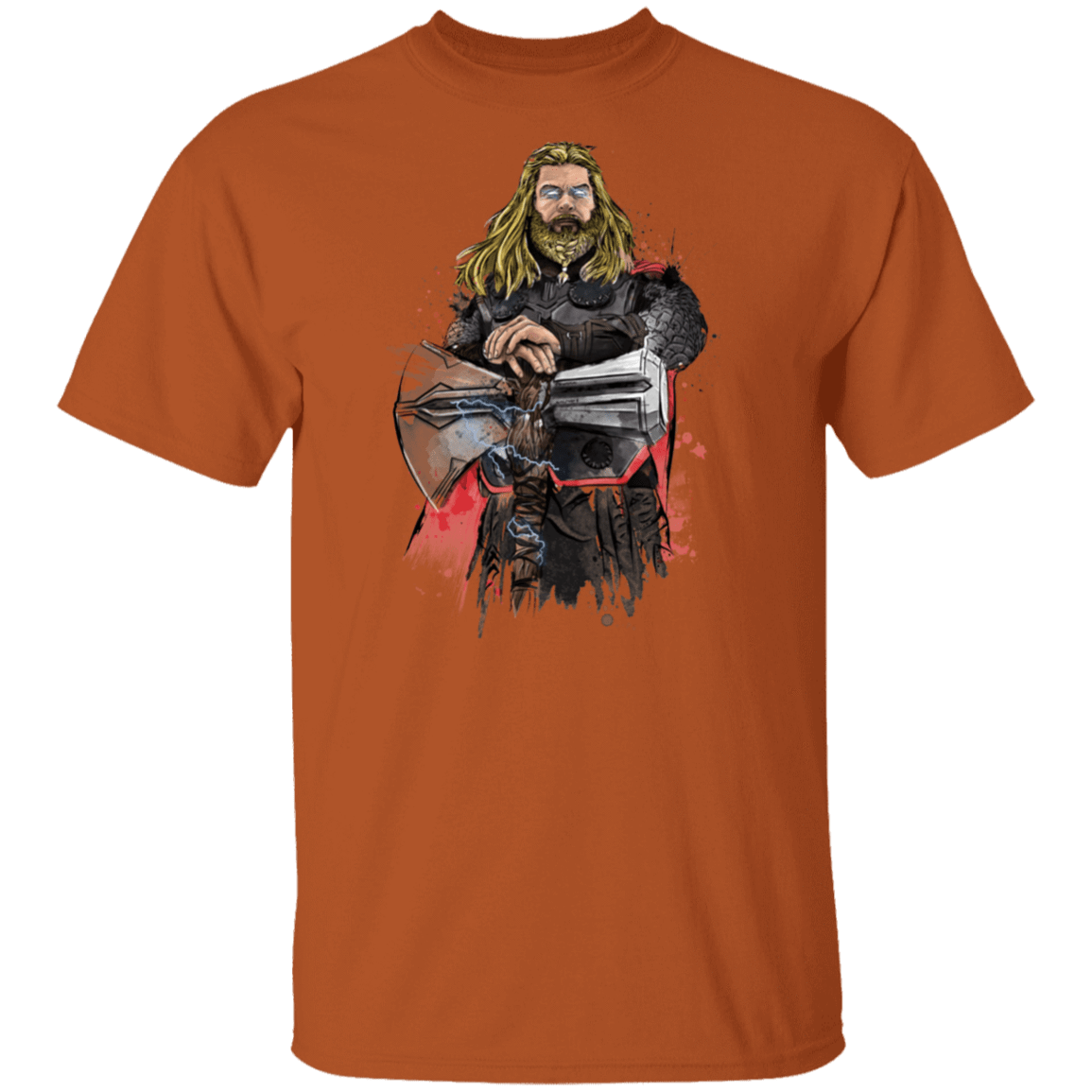 T-Shirts Texas Orange / S God of Thunder Watercolor T-Shirt
