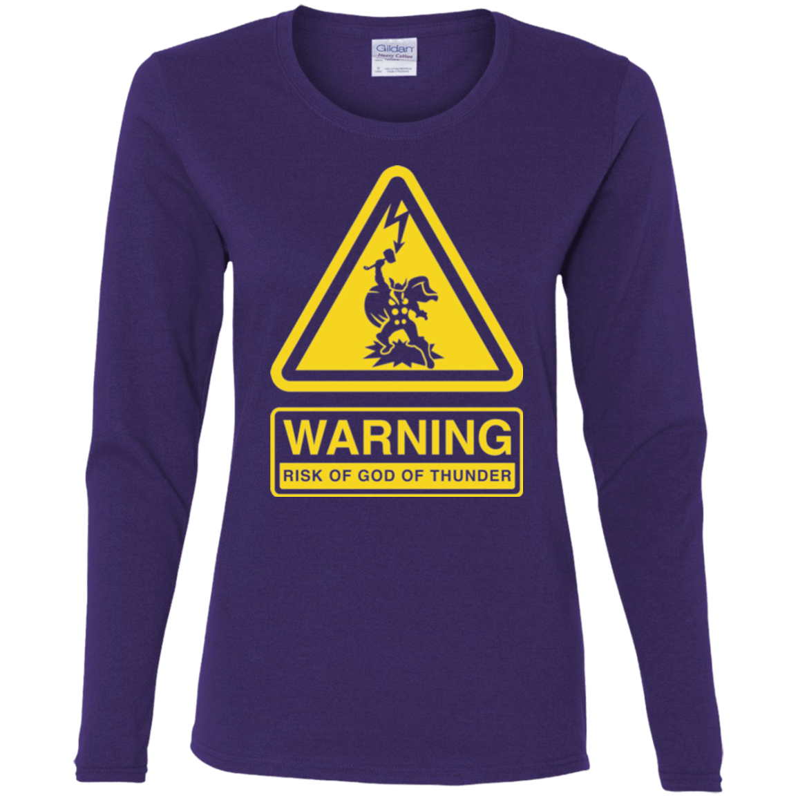 T-Shirts Purple / S God of Thunder Women's Long Sleeve T-Shirt