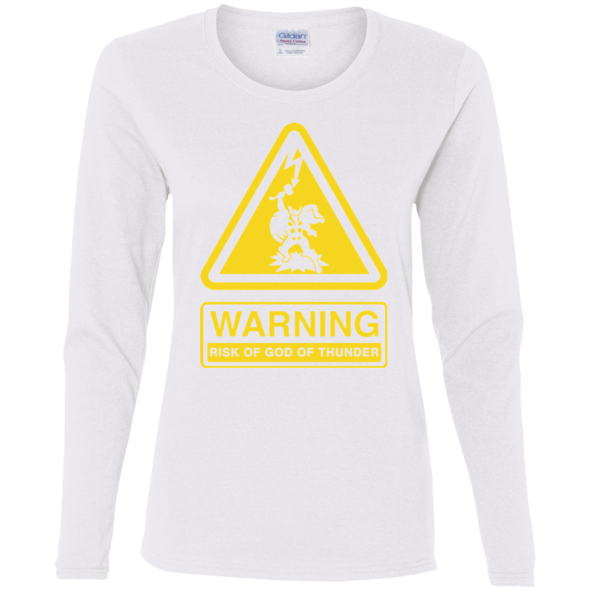 T-Shirts White / S God of Thunder Women's Long Sleeve T-Shirt