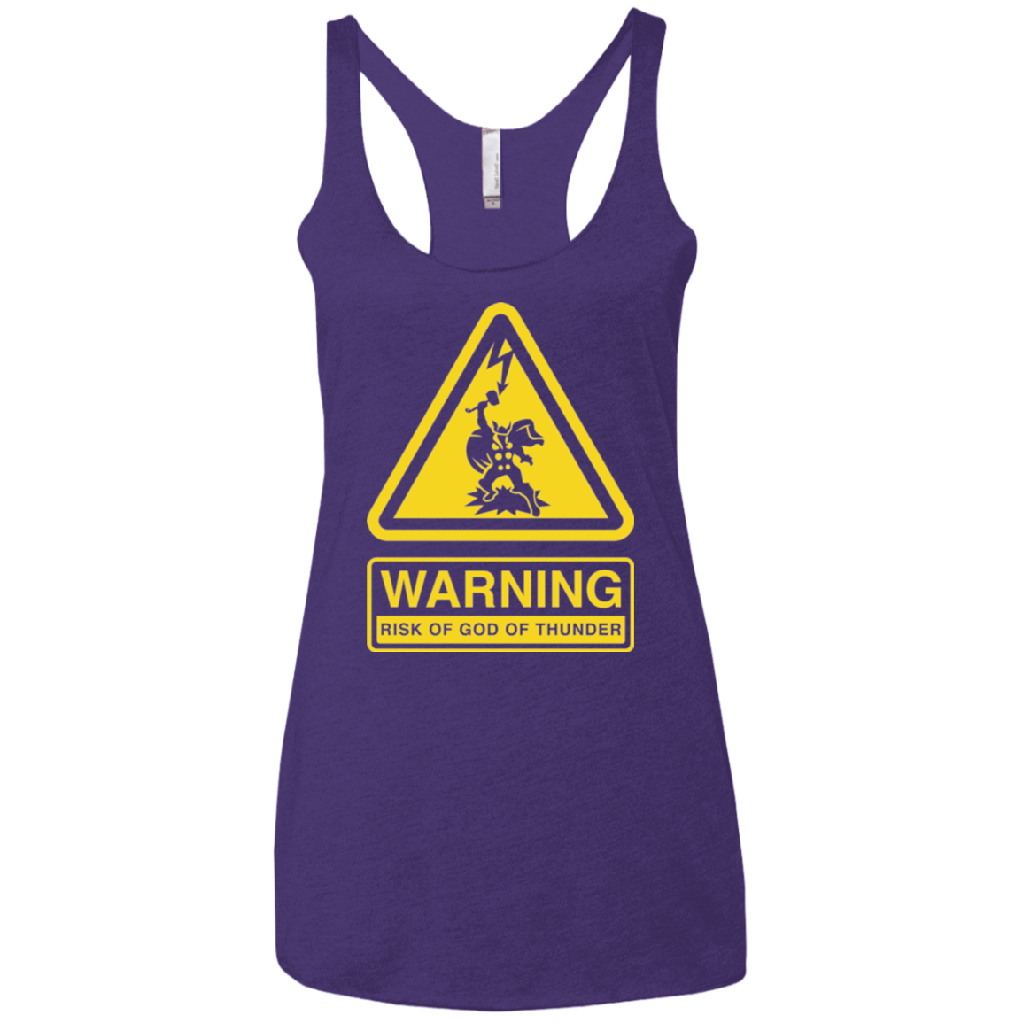 T-Shirts Purple Rush / X-Small God of Thunder Women's Triblend Racerback Tank