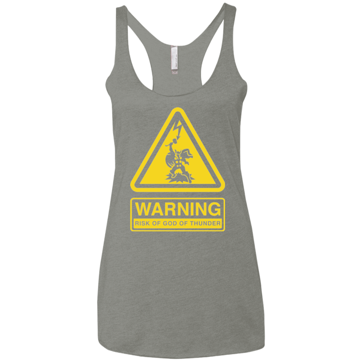 T-Shirts Venetian Grey / X-Small God of Thunder Women's Triblend Racerback Tank