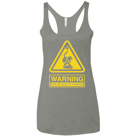 T-Shirts Venetian Grey / X-Small God of Thunder Women's Triblend Racerback Tank
