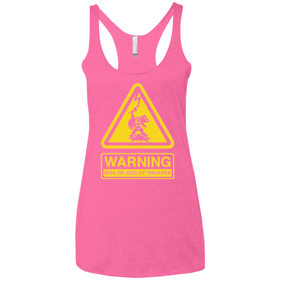 T-Shirts Vintage Pink / X-Small God of Thunder Women's Triblend Racerback Tank