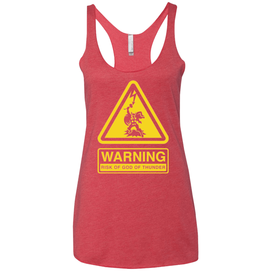 T-Shirts Vintage Red / X-Small God of Thunder Women's Triblend Racerback Tank