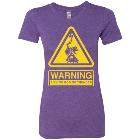 T-Shirts Purple Rush / S God of Thunder Women's Triblend T-Shirt