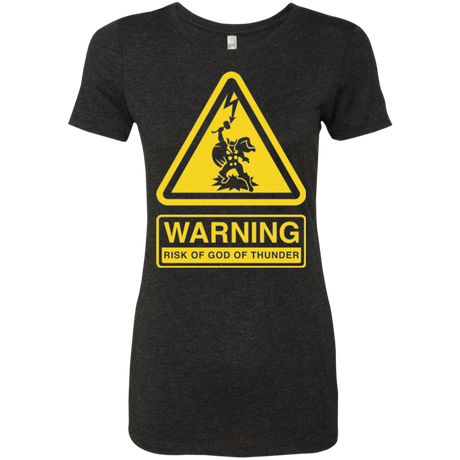 T-Shirts Vintage Black / S God of Thunder Women's Triblend T-Shirt