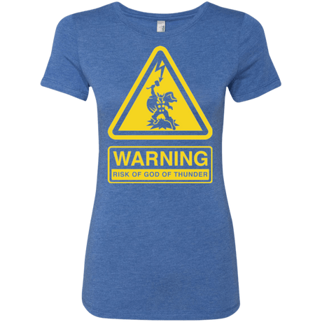 T-Shirts Vintage Royal / S God of Thunder Women's Triblend T-Shirt