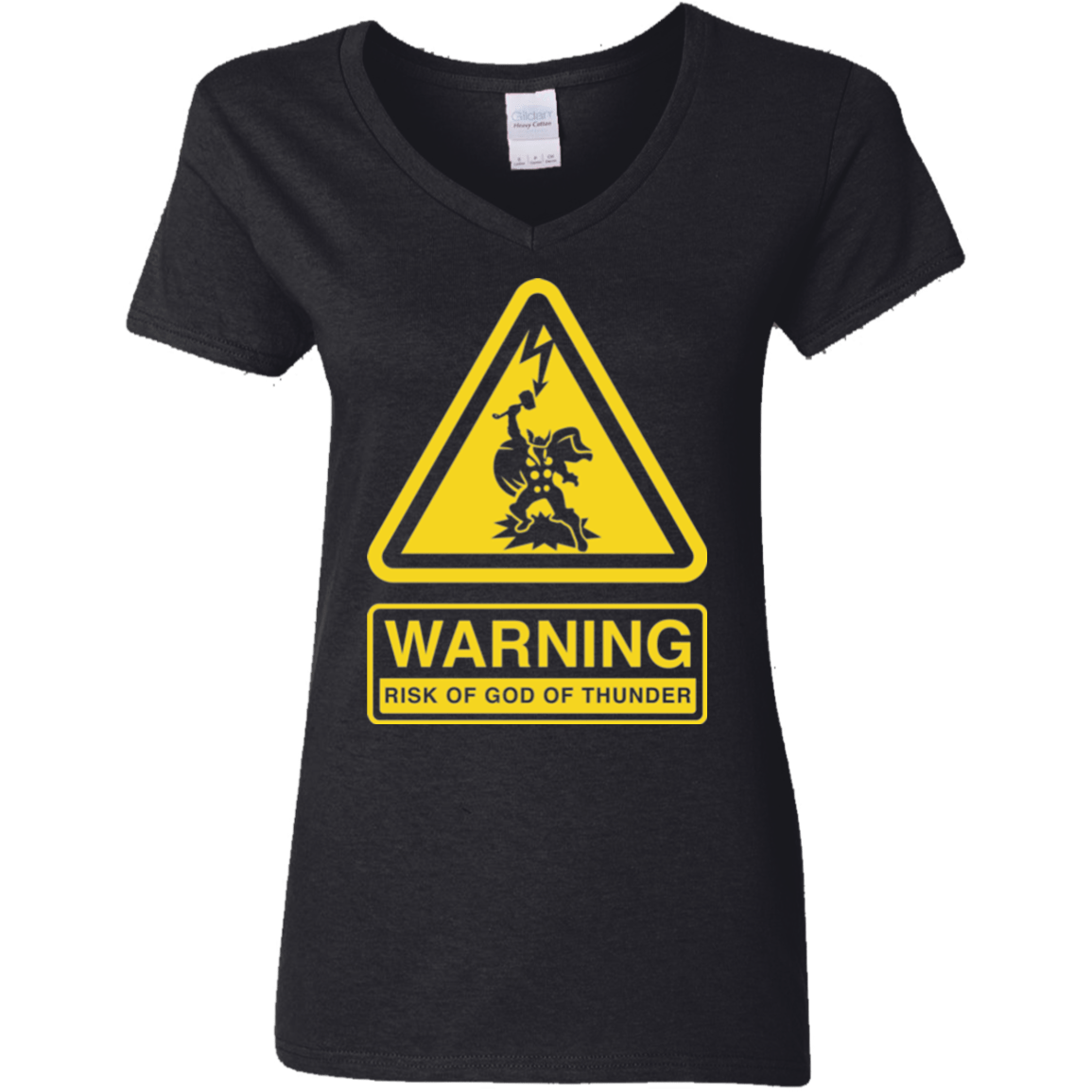 T-Shirts Black / S God of Thunder Women's V-Neck T-Shirt