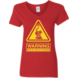 T-Shirts Red / S God of Thunder Women's V-Neck T-Shirt