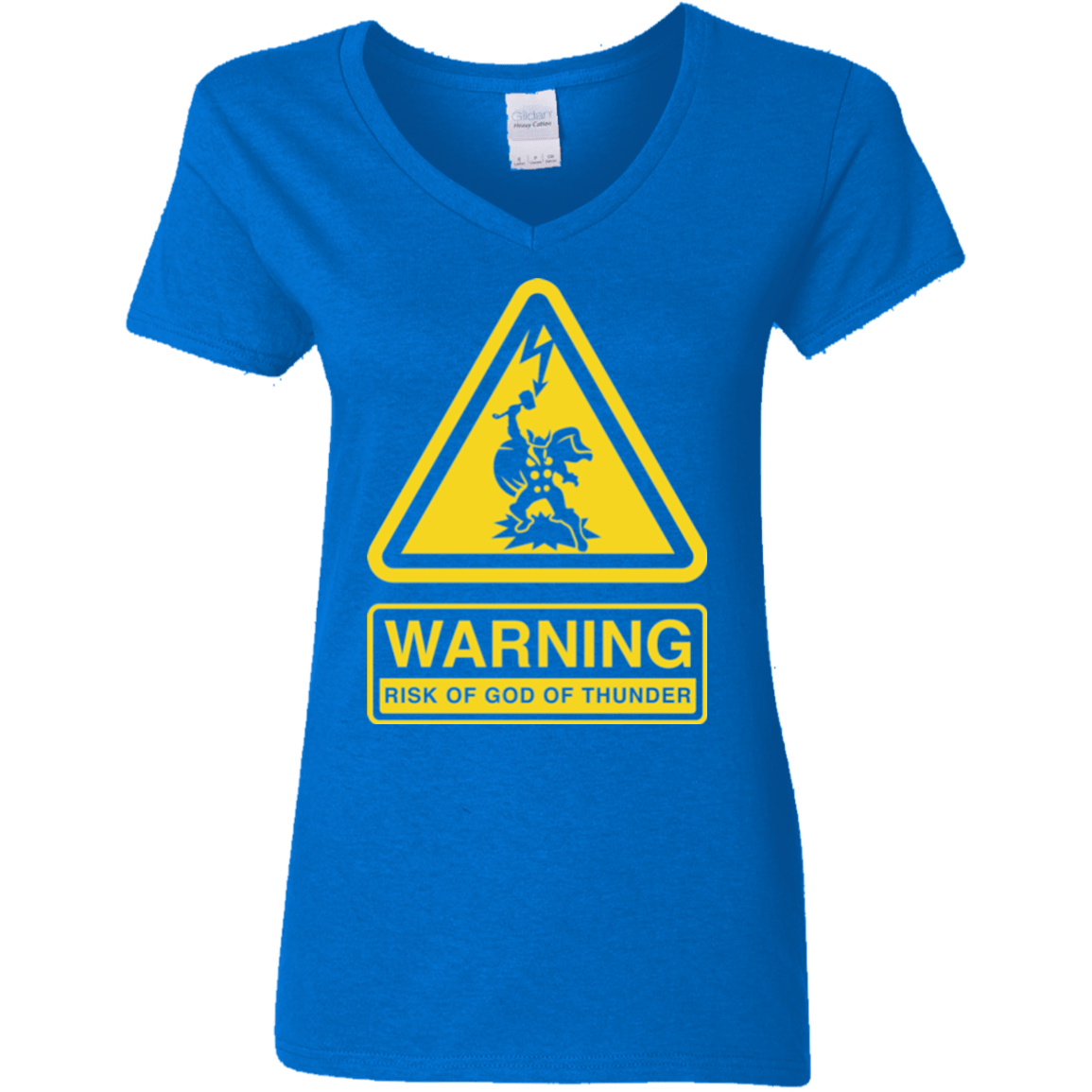 T-Shirts Royal / S God of Thunder Women's V-Neck T-Shirt