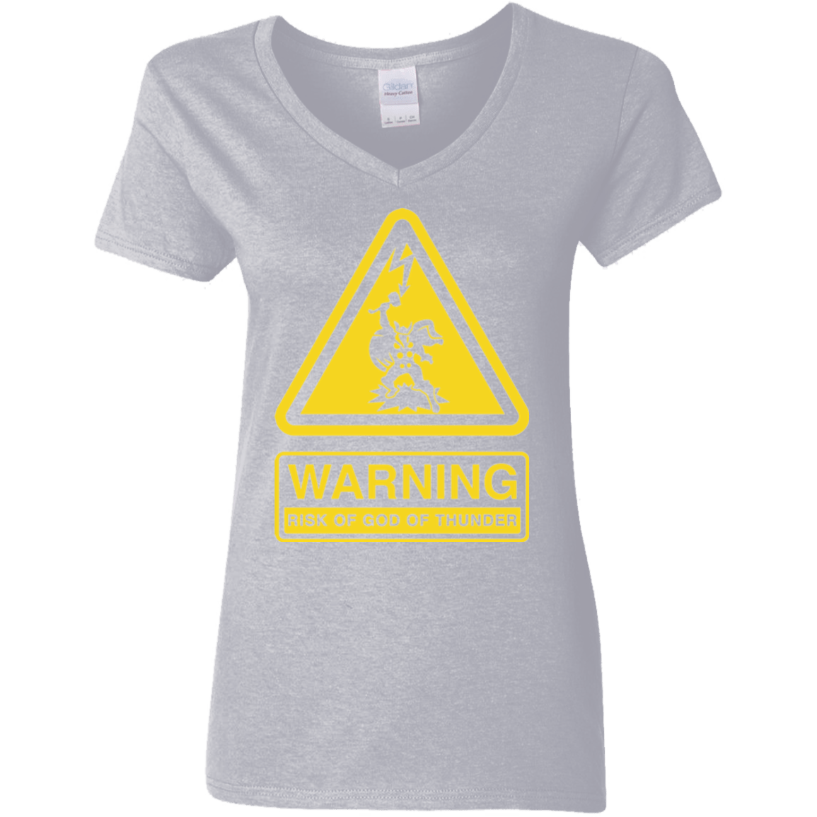 T-Shirts Sport Grey / S God of Thunder Women's V-Neck T-Shirt