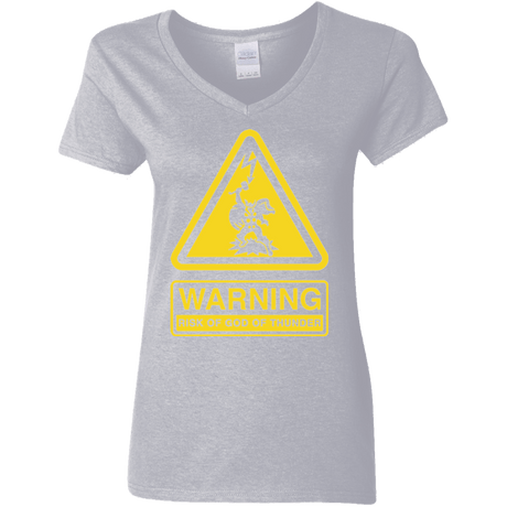 T-Shirts Sport Grey / S God of Thunder Women's V-Neck T-Shirt