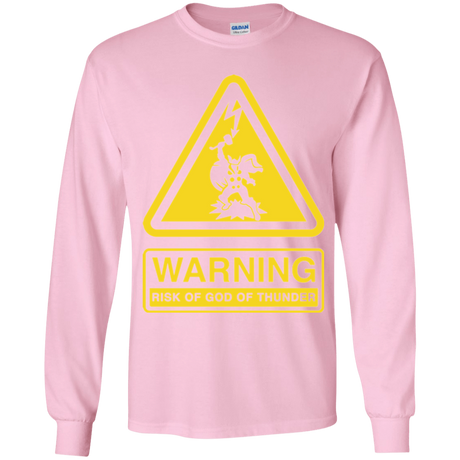 T-Shirts Light Pink / YS God of Thunder Youth Long Sleeve T-Shirt
