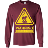 T-Shirts Maroon / YS God of Thunder Youth Long Sleeve T-Shirt