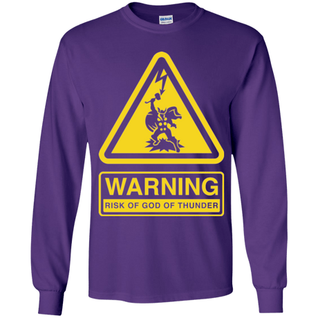 T-Shirts Purple / YS God of Thunder Youth Long Sleeve T-Shirt