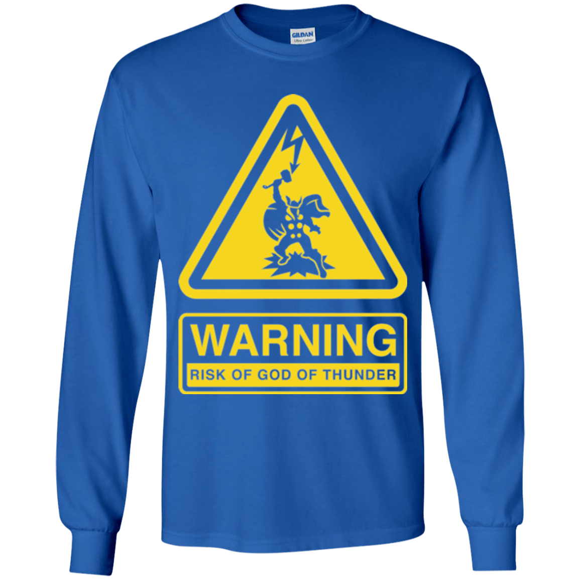 T-Shirts Royal / YS God of Thunder Youth Long Sleeve T-Shirt