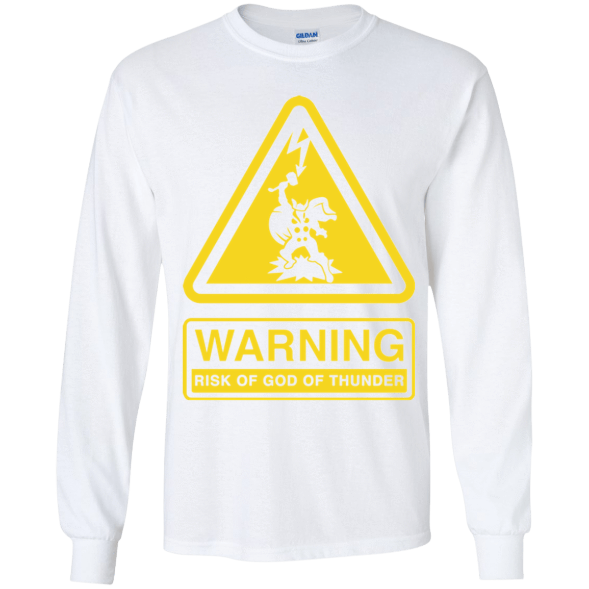 T-Shirts White / YS God of Thunder Youth Long Sleeve T-Shirt