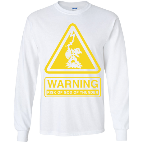 T-Shirts White / YS God of Thunder Youth Long Sleeve T-Shirt