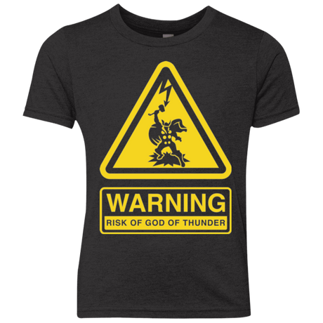 T-Shirts Vintage Black / YXS God of Thunder Youth Triblend T-Shirt