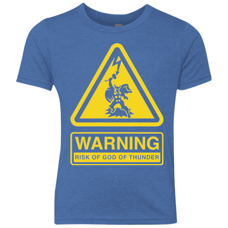 T-Shirts Vintage Royal / YXS God of Thunder Youth Triblend T-Shirt