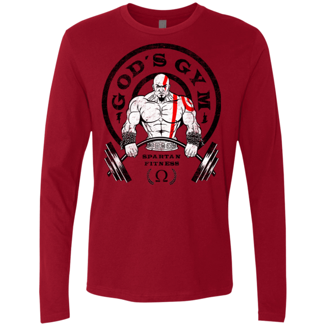 T-Shirts Cardinal / Small God's Gym Men's Premium Long Sleeve