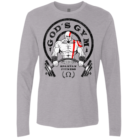 T-Shirts Heather Grey / Small God's Gym Men's Premium Long Sleeve