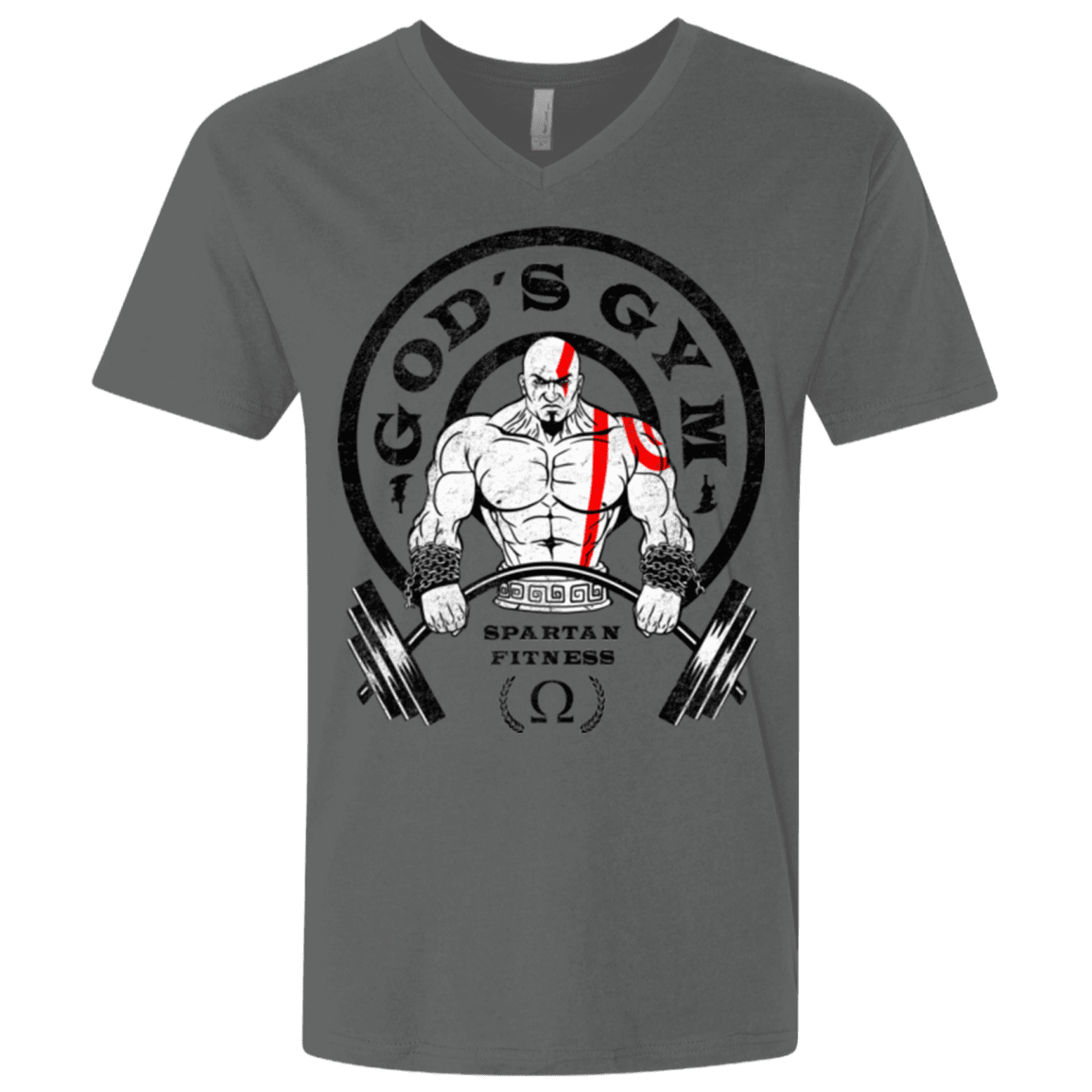 T-Shirts Heavy Metal / X-Small God's Gym Men's Premium V-Neck