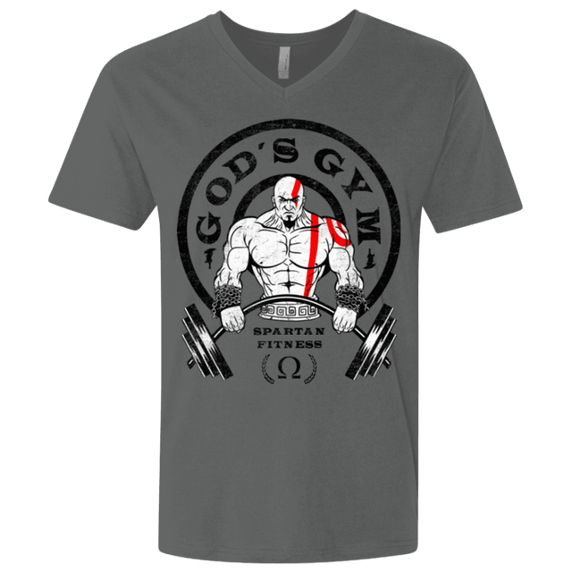 T-Shirts Heavy Metal / X-Small God's Gym Men's Premium V-Neck