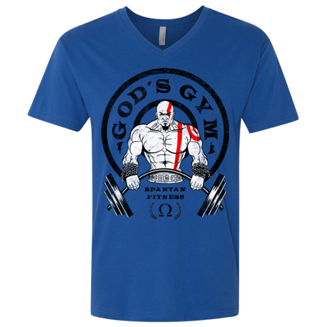 T-Shirts Royal / X-Small God's Gym Men's Premium V-Neck