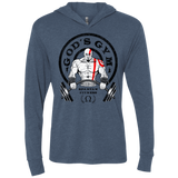T-Shirts Indigo / X-Small God's Gym Triblend Long Sleeve Hoodie Tee